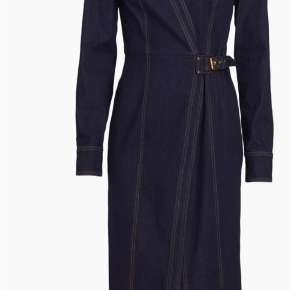 Veronica Beard - Arlington Denim Dress Size:6 - Picture 3 of 4